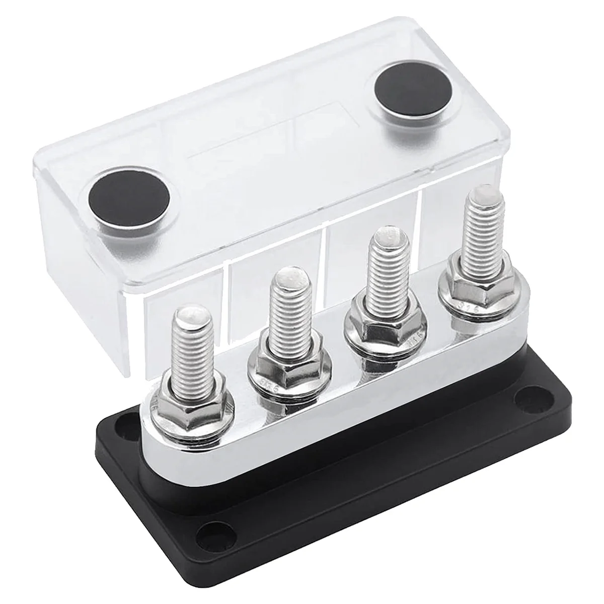 Шина 600A 4-Stud (3/8 дюйма) M10 Высоковольтная медная шина Клеммная колодка морской DC 12 В 24 В 48 В с крышкой (черный)
Шина 600A 4-Stud (3/8 дюйма) M10 Высоковольтная медная шина Клеммная колодка морской DC 12 В 24 В 48 В с крышкой (черный)