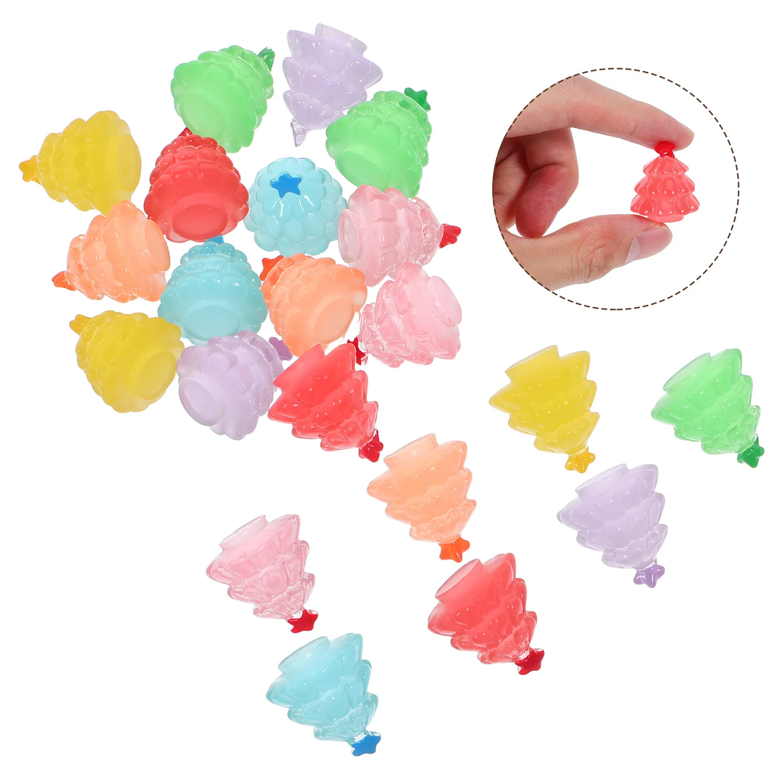 21Pcs Mini Christmas Tree Resin Figurines Glowing Night Light Glow in Dark Tiny Holiday Tabletop Decoration Miniature Trees
21Pcs Mini Christmas Tree Resin Figurines Glowing Night Light Glow in Dark Tiny Holiday Tabletop Decoration Miniature Trees