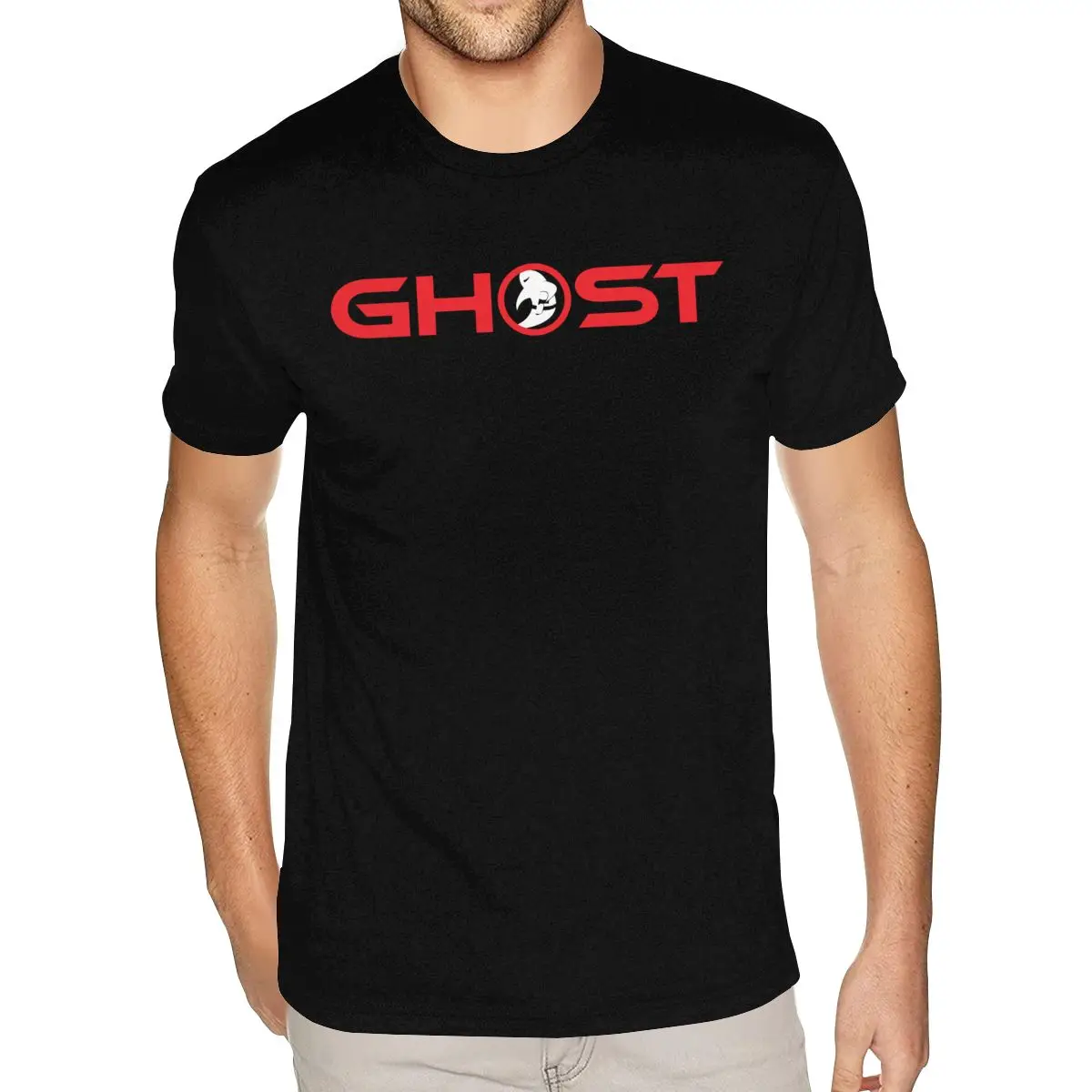 Wholesale Ghost Tee Shirt for Men Custom Made Short Sleeves Premium Cotton Black Crew Tee Shirts
Wholesale Ghost Tee Shirt for Men Custom Made Short Sleeves Premium Cotton Black Crew Tee Shirts
