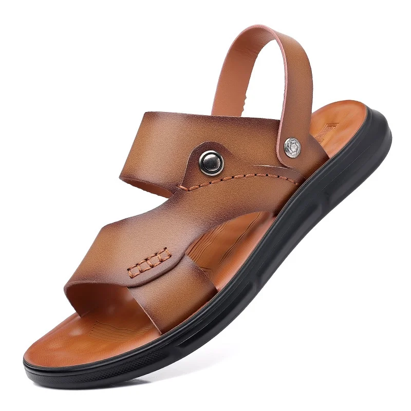 Sandals Men Casual Shoes Summer Breathable Non-slip Antiskid Outdoor Walking Leather Flat Beach New Soft Soled Non Slip
Sandals Men Casual Shoes Summer Breathable Non-slip Antiskid Outdoor Walking Leather Flat Beach New Soft Soled Non Slip