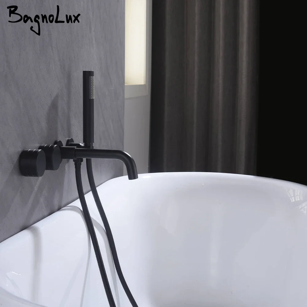 Matte black Handheld Shower faucet Set Spout Sprayer Hanging 2 Ways Holder bathroom Mixer 3 Brass Round Knob Style
Matte black Handheld Shower faucet Set Spout Sprayer Hanging 2 Ways Holder bathroom Mixer 3 Brass Round Knob Style