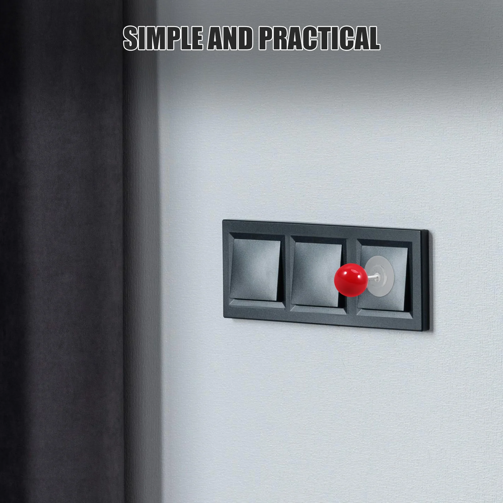 4pcs Adhesive Light Household Lamp Handle Rocker Design Self-Adhesive Wall Switch Decorative Handle Durable Pp Iron Material Red
4pcs Adhesive Light Household Lamp Handle Rocker Design Self-Adhesive Wall Switch Decorative Handle Durable Pp Iron Material Red