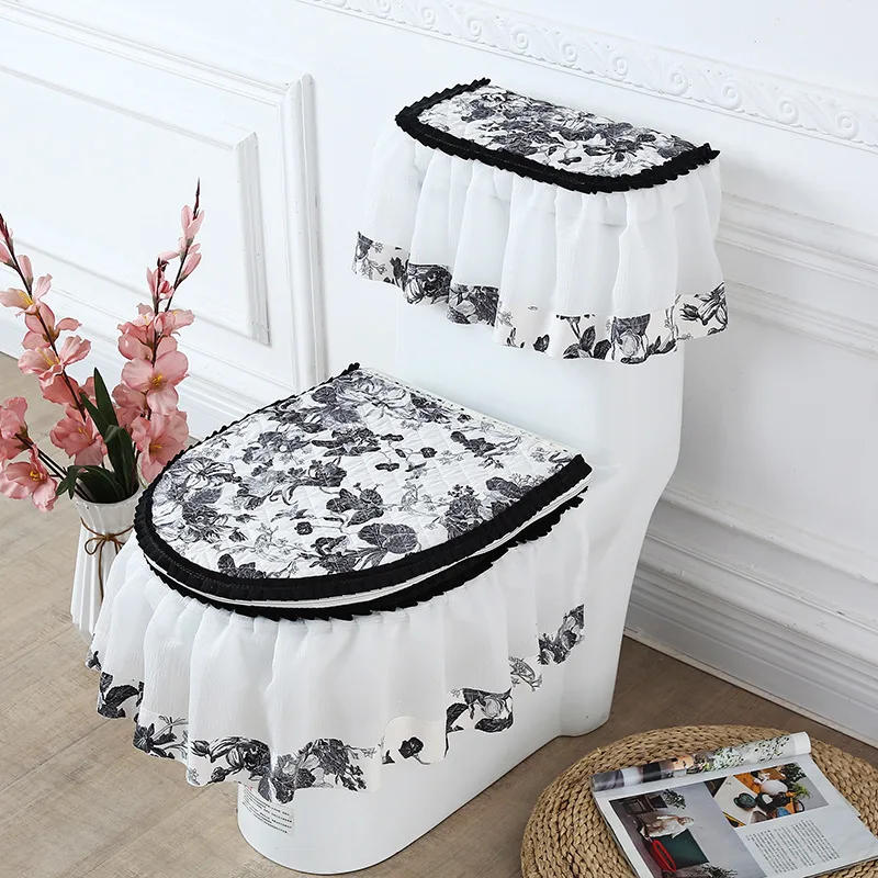 Four Season Universal Breathable Toilet Seat Cover with Lace Fabric Zipper Style Household Toilet Three Piece Set Chinese Style
Four Season Universal Breathable Toilet Seat Cover with Lace Fabric Zipper Style Household Toilet Three Piece Set Chinese Style
