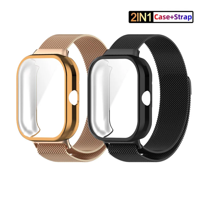 2 IN 1 Strap +Case Milanese Stainless Steel Metal Strap Band For Redmi Watch 4 Wrist Bracelet
2 IN 1 Strap +Case Milanese Stainless Steel Metal Strap Band For Redmi Watch 4 Wrist Bracelet
