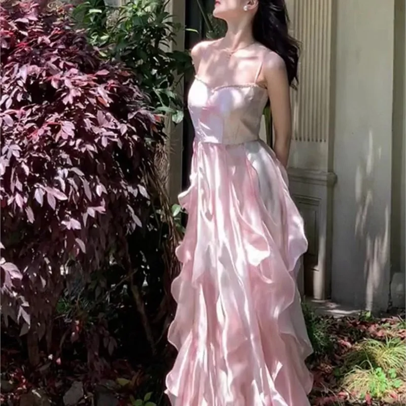Exquisite Women's Clothing Light Luxury Design Temperament Royal Sister Style Pink Dress
Exquisite Women's Clothing Light Luxury Design Temperament Royal Sister Style Pink Dress