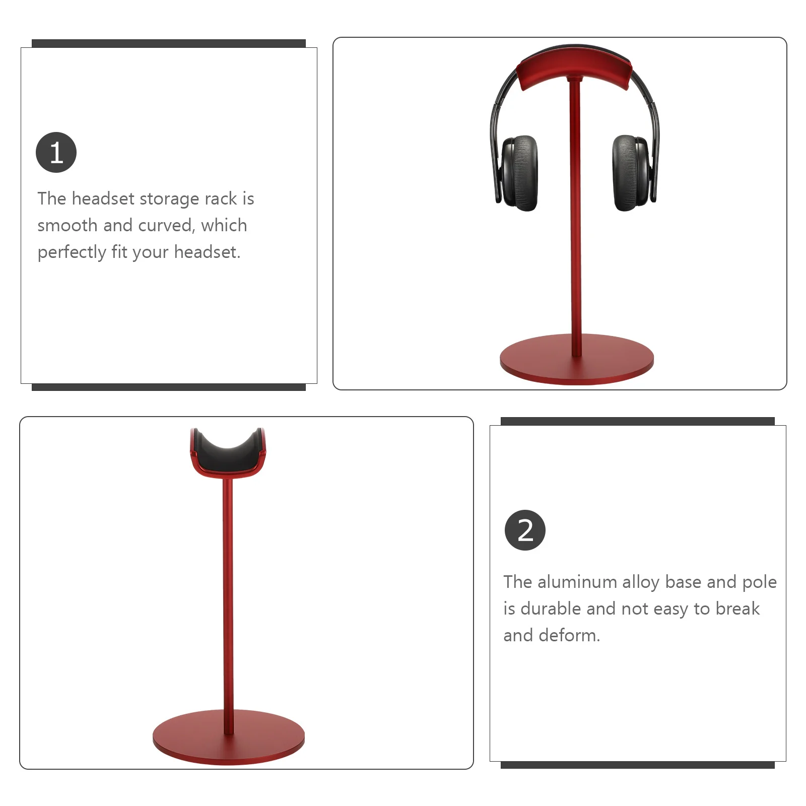 1Pcs Headset Stand Wooden Aluminum Alloy Headphone Holder Stable Curve Design for Gaming Work Desktop Organizer Compact
1Pcs Headset Stand Wooden Aluminum Alloy Headphone Holder Stable Curve Design for Gaming Work Desktop Organizer Compact