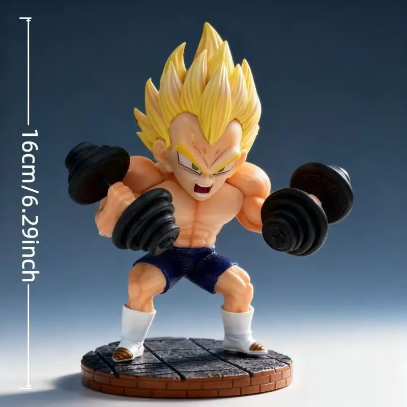 Фигурка Вегеты из Dragon Ball, 16 см, ПВХ, коллекционная аниме-статуэтка, Супер Сайян Вегета с гантелями, Q-версия
Фигурка Вегеты из Dragon Ball, 16 см, ПВХ, коллекционная аниме-статуэтка, Супер Сайян Вегета с гантелями, Q-версия