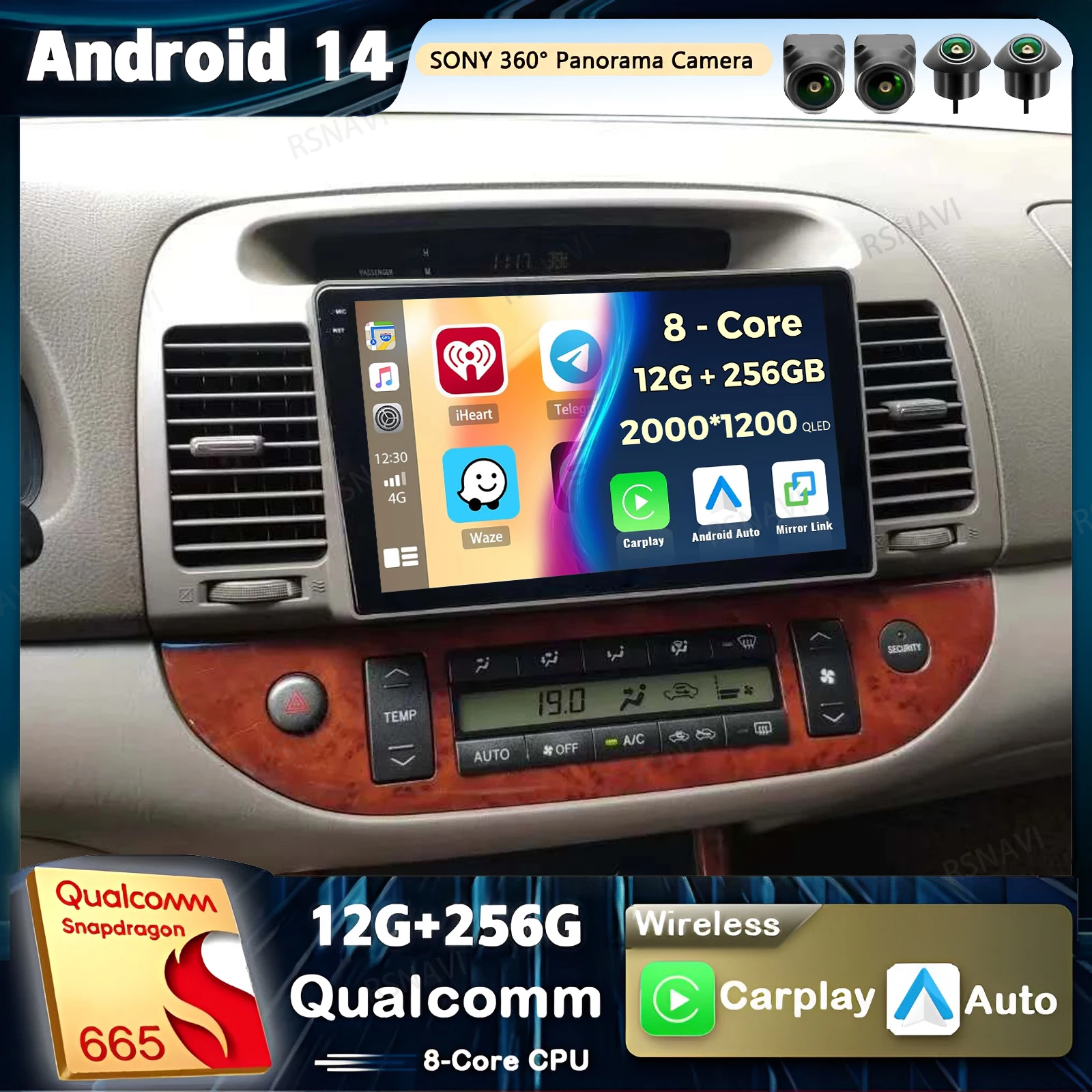 Автомобильное радио Android 14 Carplay для Toyota Camry 5 XV 30 2001 2002-2006, мультимедийный видеоплеер, навигация, GPS, стерео, 2Din DVD BT
Автомобильное радио Android 14 Carplay для Toyota Camry 5 XV 30 2001 2002-2006, мультимедийный видеоплеер, навигация, GPS, стерео, 2Din DVD BT