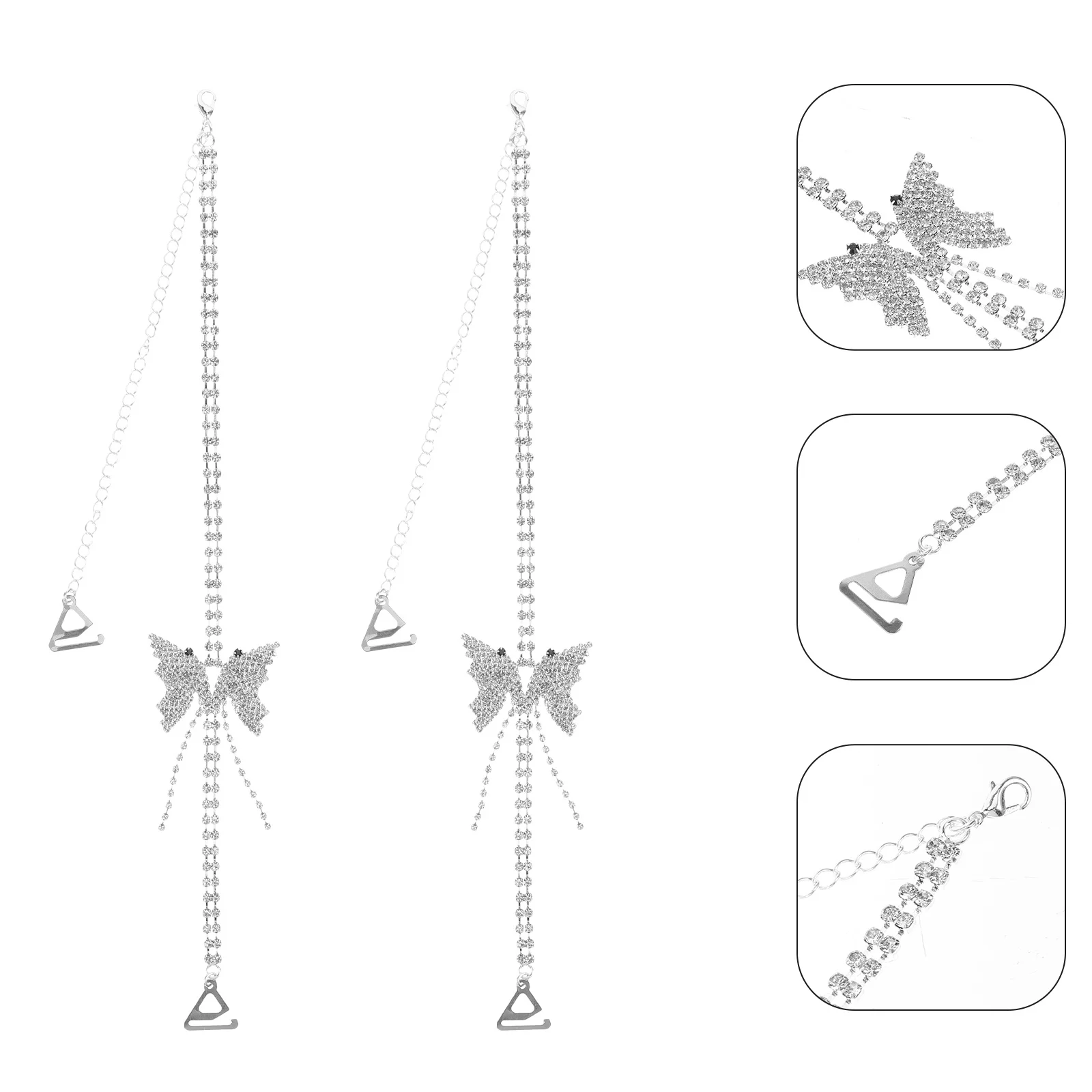 1Pair Invisible Bra Straps Butterfly Rhinestone Adjustable Anti Slip Decorative Replacement Bra Shoulder Straps for Women 
1Pair Invisible Bra Straps Butterfly Rhinestone Adjustable Anti Slip Decorative Replacement Bra Shoulder Straps for Women