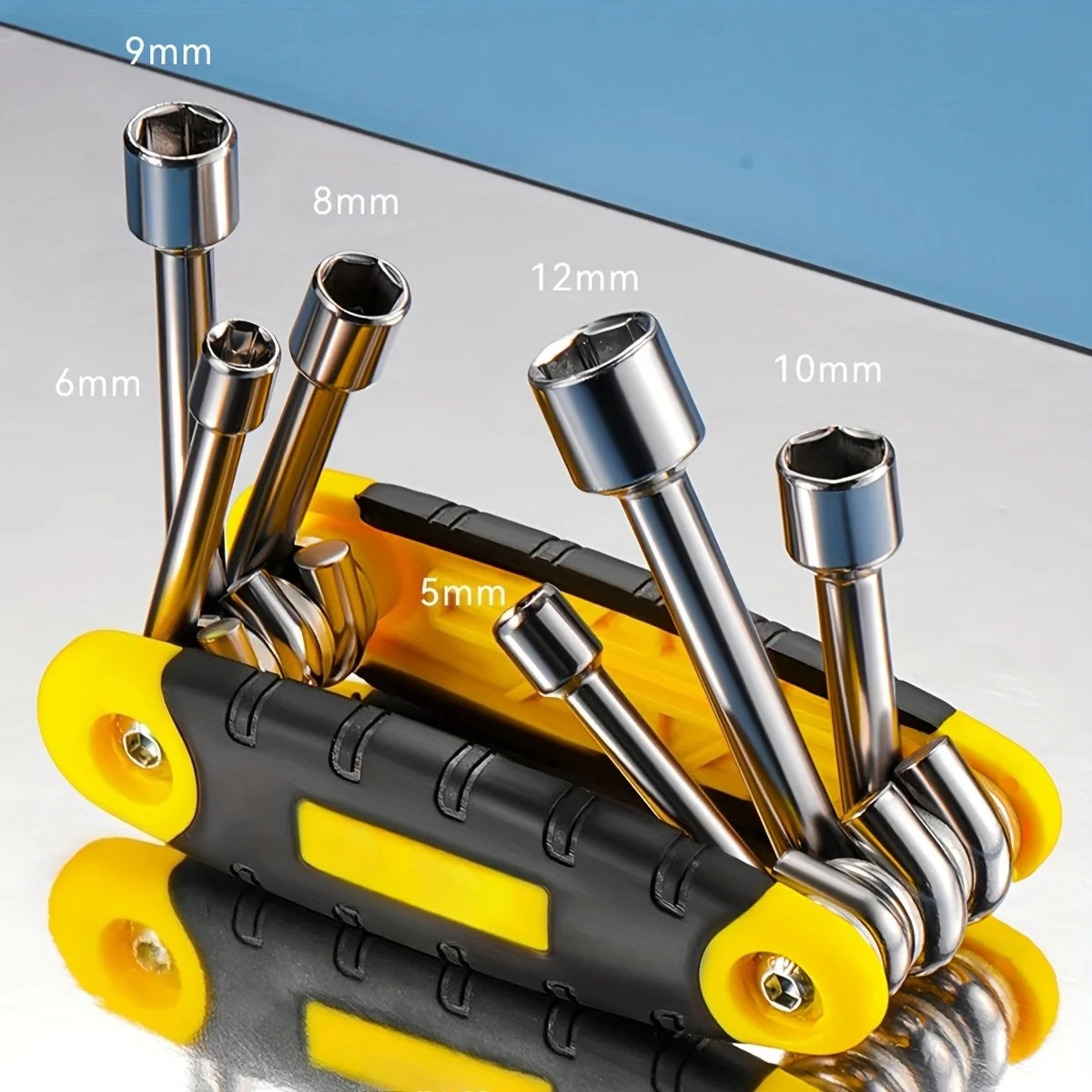 Durable Metal Construction for Home and Industrial Use Portable Folding Allen Wrench- Standard & Hex Keys
Durable Metal Construction for Home and Industrial Use Portable Folding Allen Wrench- Standard & Hex Keys