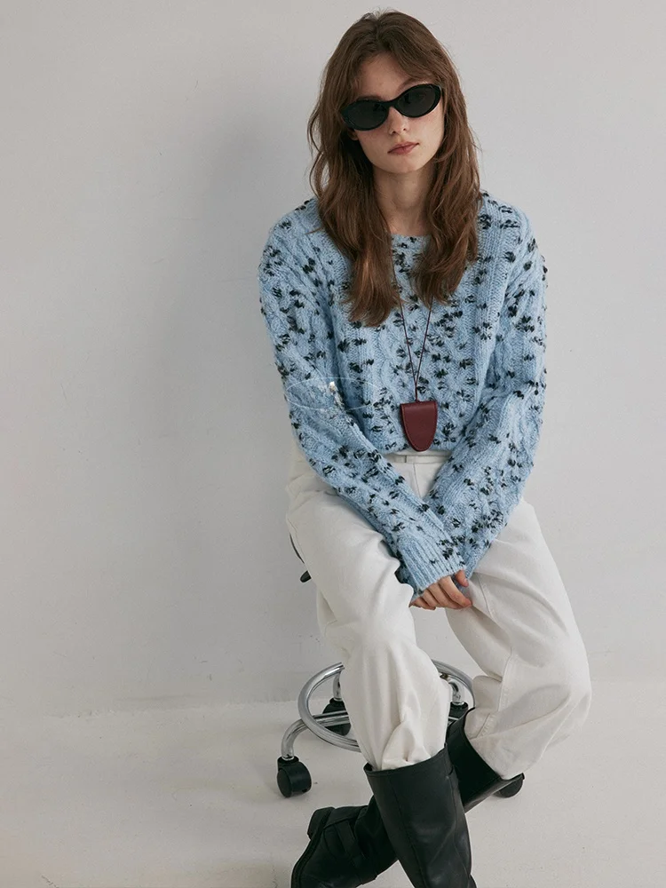 Женский вязаный свитер Relez из 100% чистой шерсти с узором «Молочный цветок», свободный крой, модный осенне-зимний новый фасон, длинный рукав
Женский вязаный свитер Relez из 100% чистой шерсти с узором «Молочный цветок», свободный крой, модный осенне-зимний новый фасон, длинный рукав