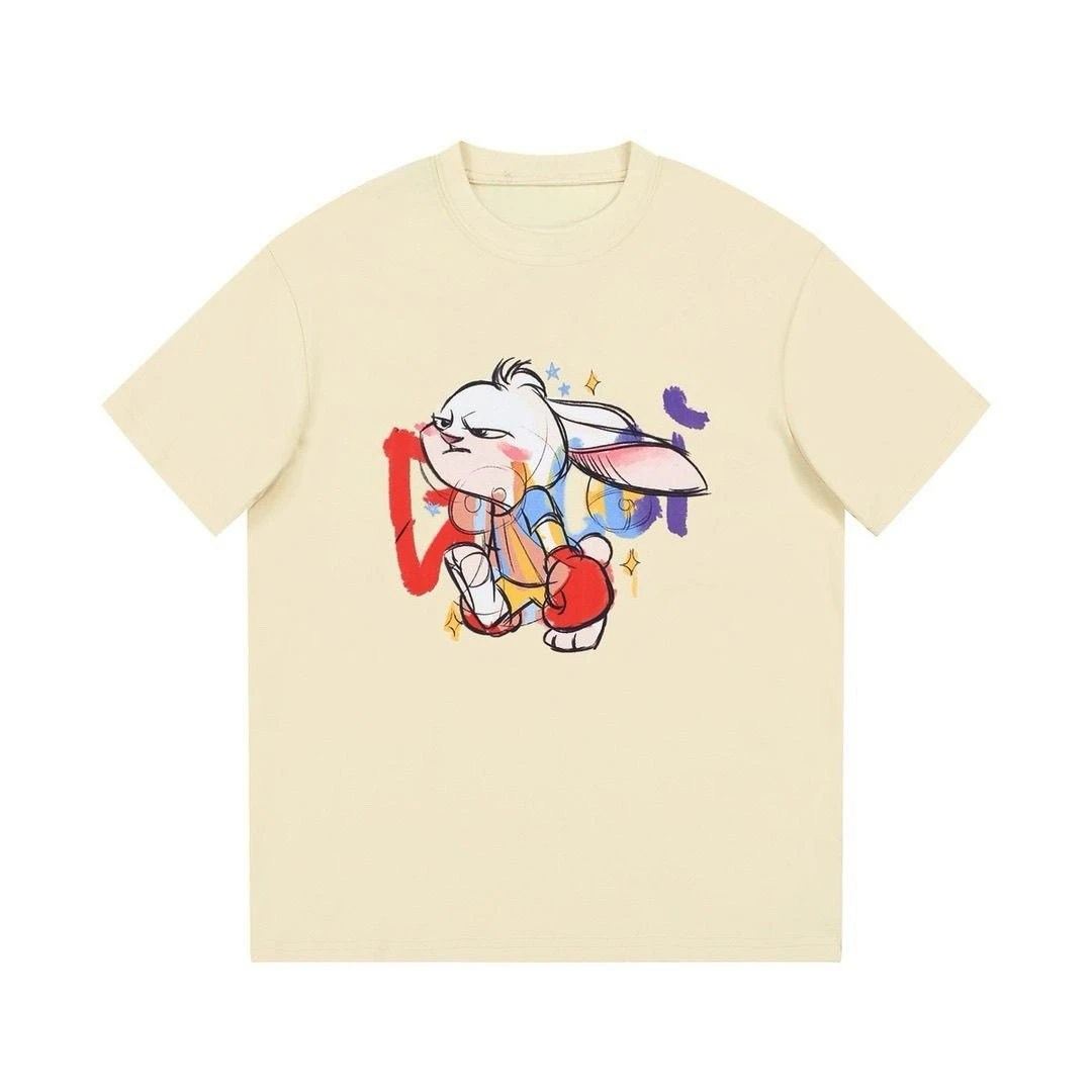 New Trendy Brand Graffiti Cartoon Pure Cotton Letter Print Round-neck Short-sleeved T-shirt, A Loose Hit for Both Men and Women 
New Trendy Brand Graffiti Cartoon Pure Cotton Letter Print Round-neck Short-sleeved T-shirt, A Loose Hit for Both Men and Women