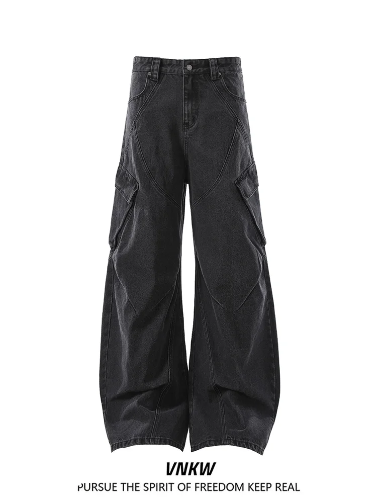 Cleanfit Деконструированные широкие повседневные джинсы с несколькими карманами для мужчин и женщин, свободные удобные длинные брюки с ножом
Cleanfit Деконструированные широкие повседневные джинсы с несколькими карманами для мужчин и женщин, свободные удобные длинные брюки с ножом