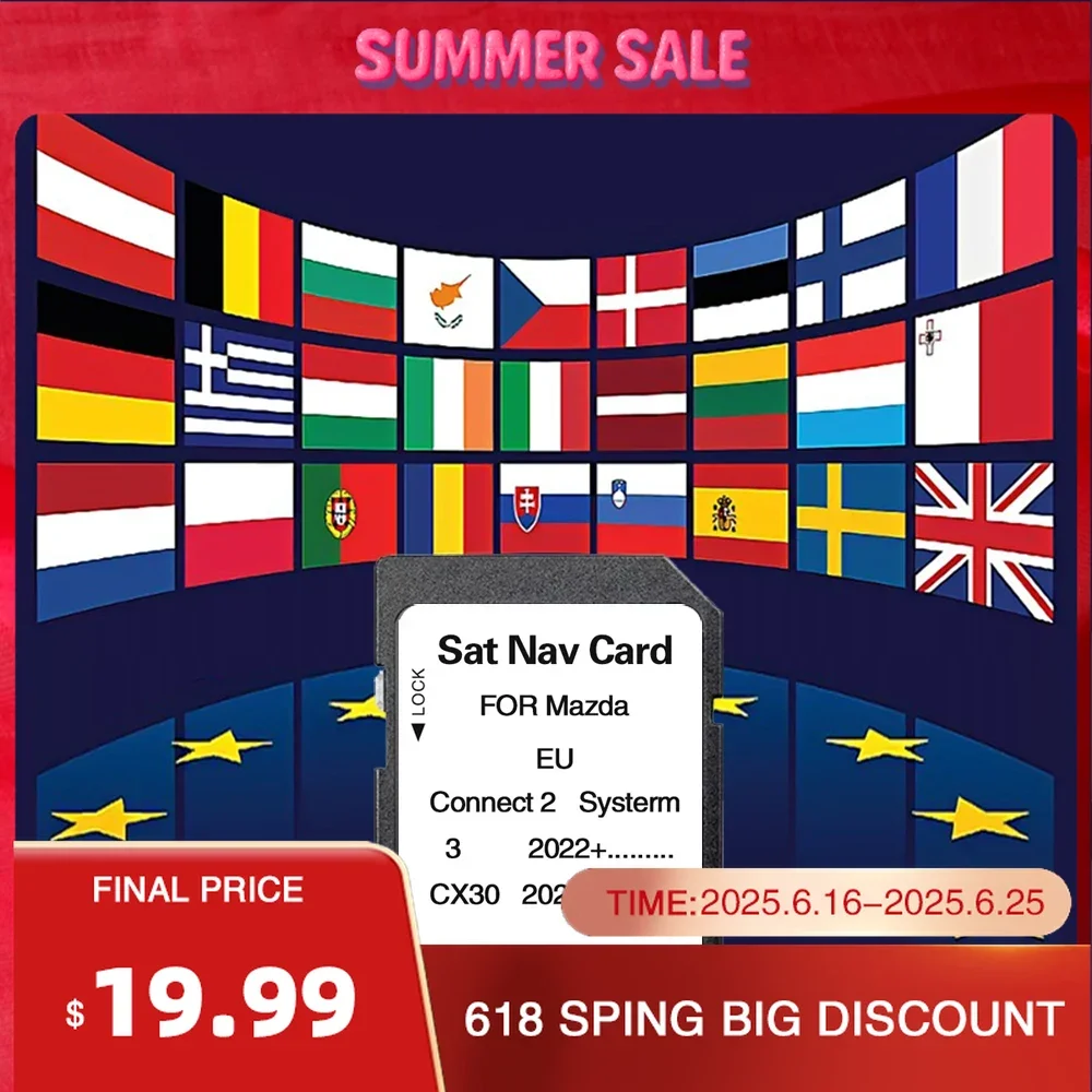 for Mazda 3/CX30 2022+ Vehicle Connect 2 Navigation SD Card 32GB Maps Cover EU Russia Ukraine Turkey Memory Card GPS Sat Nav
for Mazda 3/CX30 2022+ Vehicle Connect 2 Navigation SD Card 32GB Maps Cover EU Russia Ukraine Turkey Memory Card GPS Sat Nav