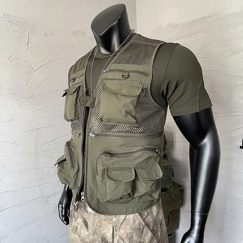 Summer Outdoor Sports Vest Jacket Men's Multi-Pocket Fishing Overalls
Summer Outdoor Sports Vest Jacket Men's Multi-Pocket Fishing Overalls