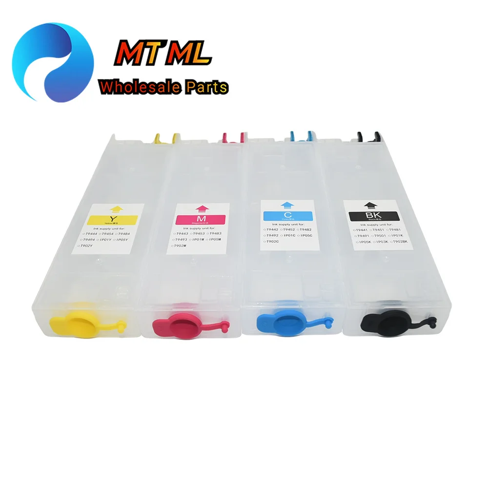1Set T9451 T9452 T9453 T9454 Refillable Ink Cartridge Without Chip for Epson WorkForce Pro WF-C5290 WF-C5790 WF-5210 WF-5710
1Set T9451 T9452 T9453 T9454 Refillable Ink Cartridge Without Chip for Epson WorkForce Pro WF-C5290 WF-C5790 WF-5210 WF-5710