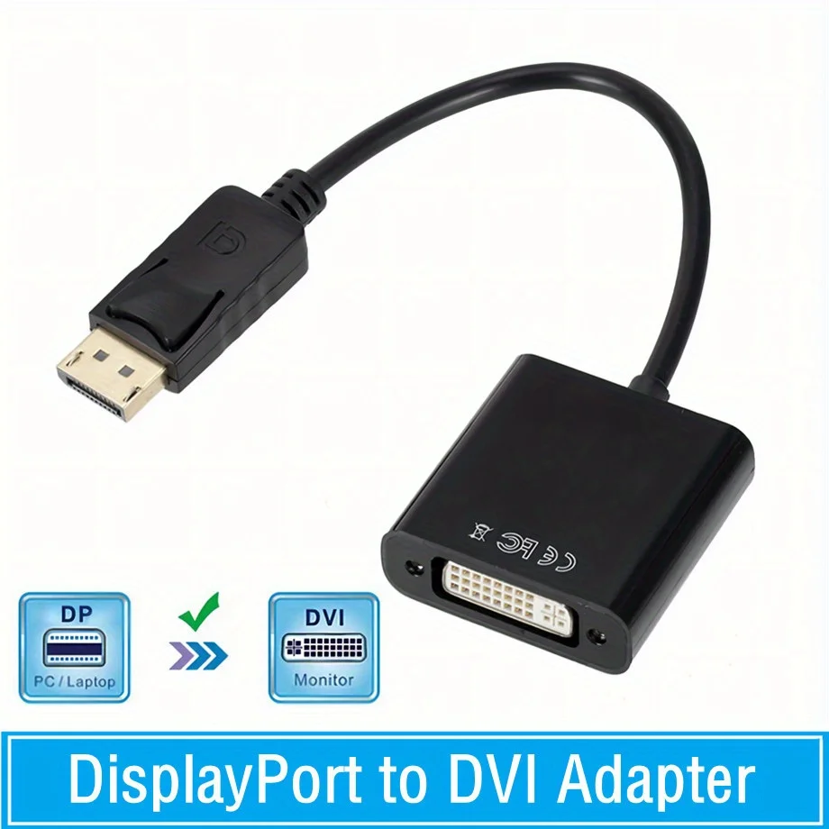 Адаптер DisplayPort в DVI Конвертер Display Port DP в DVI HD 1080p «папа-мама» для ПК, ноутбука, монитора HDTV, проектора
Адаптер DisplayPort в DVI Конвертер Display Port DP в DVI HD 1080p «папа-мама» для ПК, ноутбука, монитора HDTV, проектора