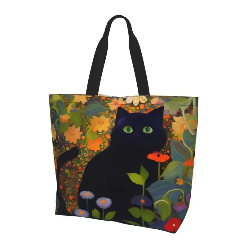 Flower black cat coffee Large capacity Women's shoulder Bag Shopper Canvas Letter Fashion Single shoulder shopping Tote handbag
Flower black cat coffee Large capacity Women's shoulder Bag Shopper Canvas Letter Fashion Single shoulder shopping Tote handbag