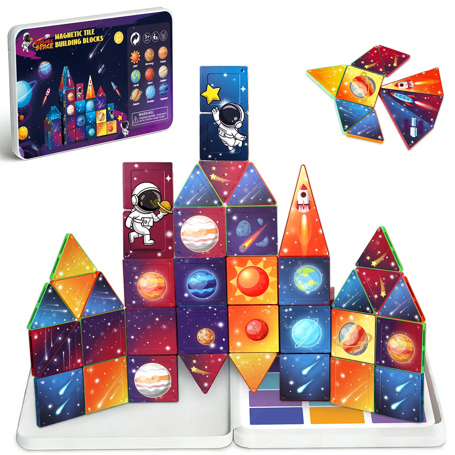Mini Magnetic Building Blocks Solar System Toy, Pocket Portable, Planet/Astronaut Elements, Back-To-School Gift
Mini Magnetic Building Blocks Solar System Toy, Pocket Portable, Planet/Astronaut Elements, Back-To-School Gift