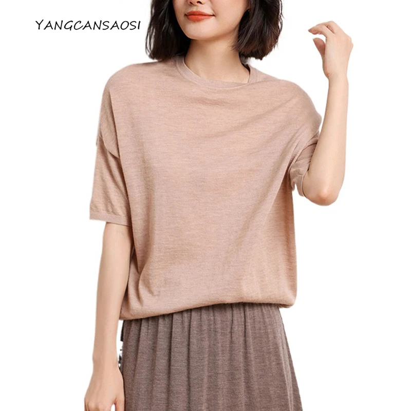 Women's Fashion Early Autumn New 100% Pure Cashmere Imitation Round Neck Loose Batwing Middle Sleeve Simple Knitted Sweater
Women's Fashion Early Autumn New 100% Pure Cashmere Imitation Round Neck Loose Batwing Middle Sleeve Simple Knitted Sweater