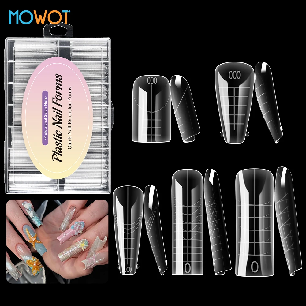 MOWOT New 140pcs Dual Form Nail Mold for Poly Nail Gel Clear Full Cover Nail Extension Top Forms Acrylic Nail Tips Manicure Tool
MOWOT New 140pcs Dual Form Nail Mold for Poly Nail Gel Clear Full Cover Nail Extension Top Forms Acrylic Nail Tips Manicure Tool