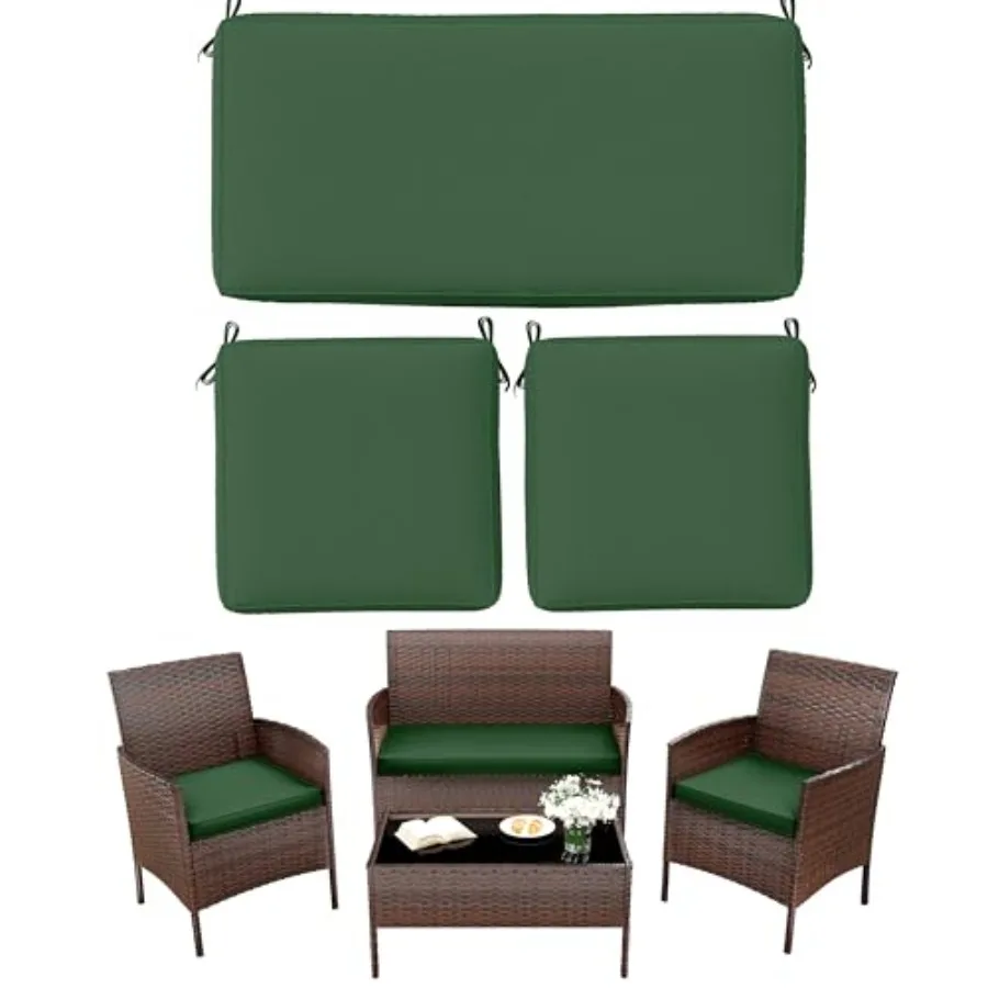 3 Pack Outdoor Replacement Cushions Fit for 4-Seater Wicker Rattan Patio Conversation Set 36x18x3 18x18x3 Liner and Cover
3 Pack Outdoor Replacement Cushions Fit for 4-Seater Wicker Rattan Patio Conversation Set 36x18x3 18x18x3 Liner and Cover