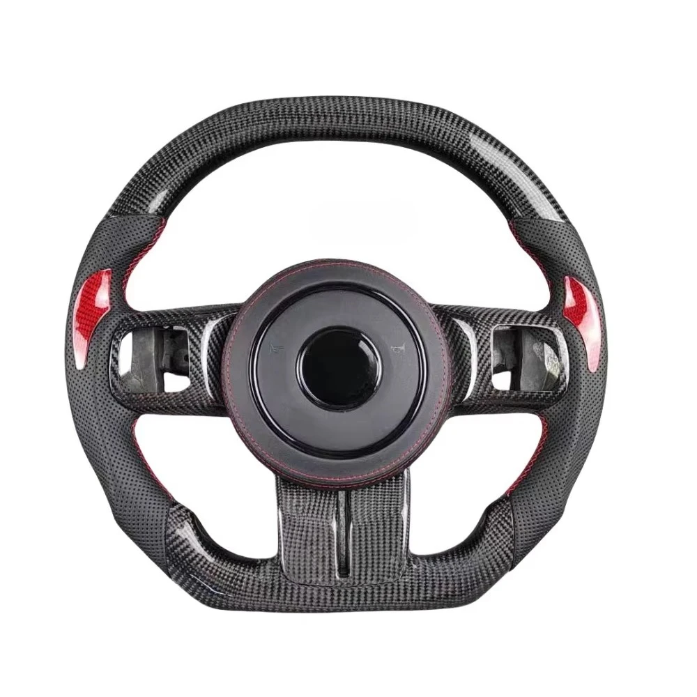 Flat Top Bottom Sports Style Carbon Fiber Steering Wheel for Jeep Wrangler Compass Luxury Red and Black Leather Steering Wheel
Flat Top Bottom Sports Style Carbon Fiber Steering Wheel for Jeep Wrangler Compass Luxury Red and Black Leather Steering Wheel