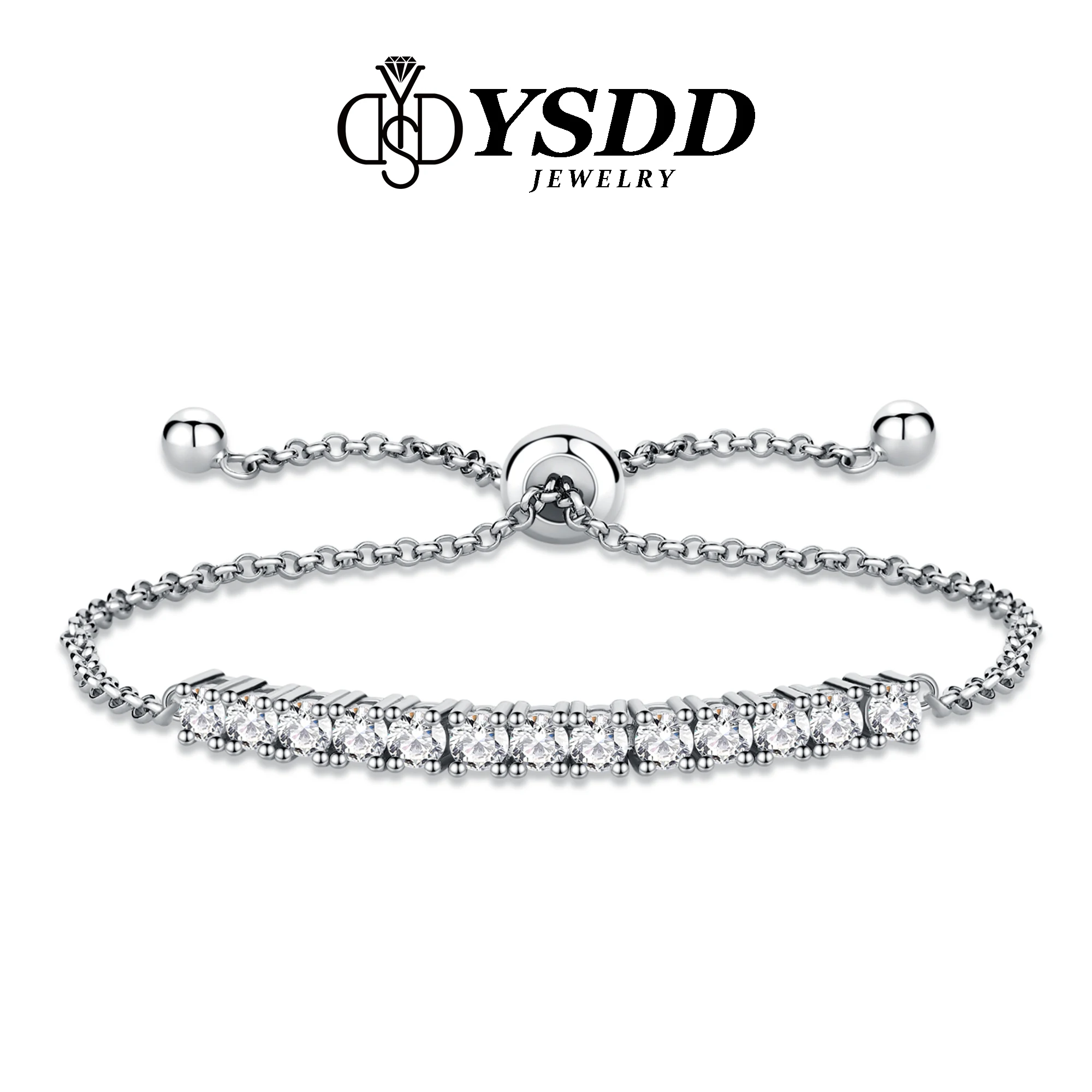 #364 YSDD 925 Sterling Silver 13pc* 0.1ct Moissanite Bracelet for Women, Lab Made D Color VVS1 Clarity Diamond One Line Bracelet
#364 YSDD 925 Sterling Silver 13pc* 0.1ct Moissanite Bracelet for Women, Lab Made D Color VVS1 Clarity Diamond One Line Bracelet