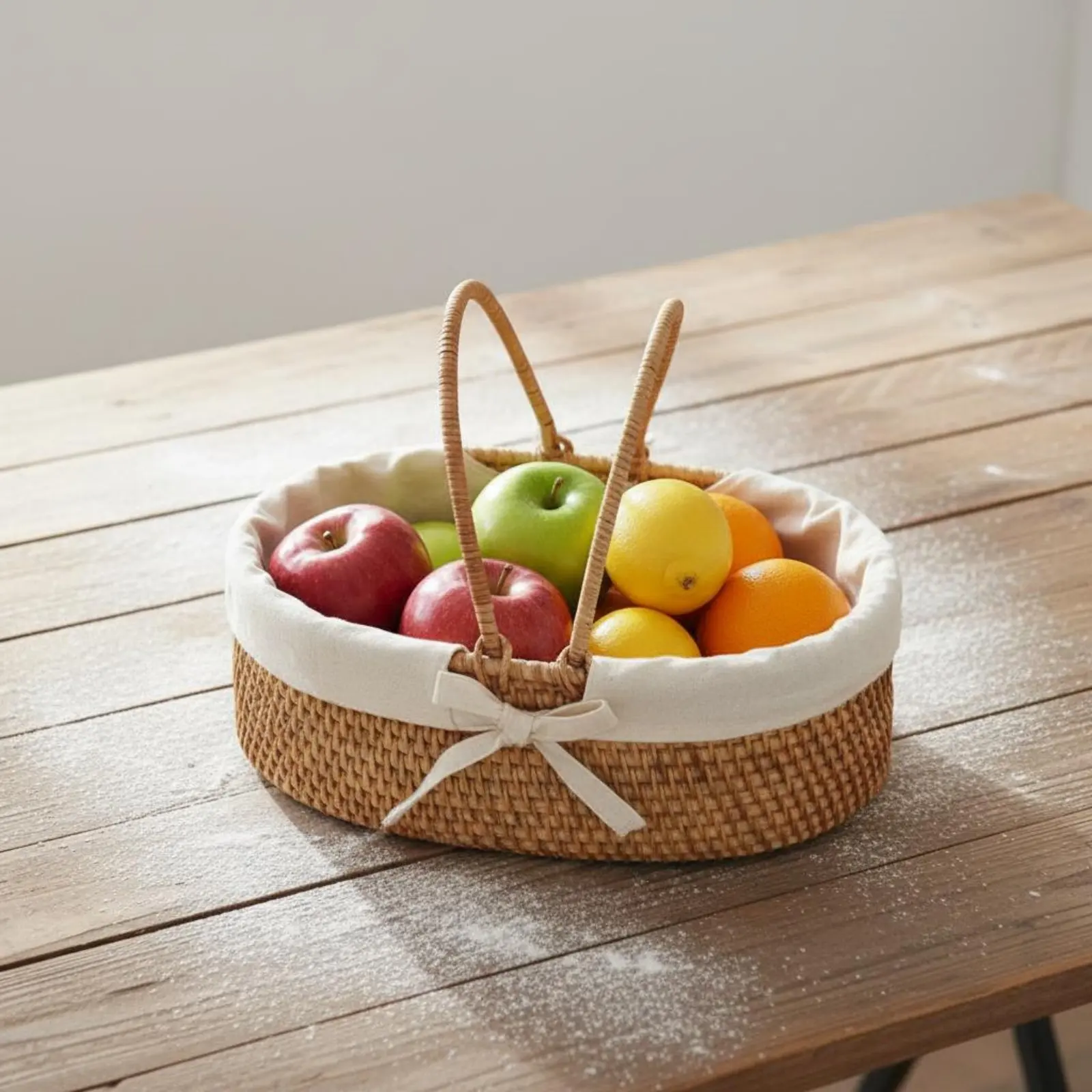 Hand-Woven Rattan Carrier Vintage Design Fruit Picking Carrier with Handles Rattan Storage Tote for Camping
Hand-Woven Rattan Carrier Vintage Design Fruit Picking Carrier with Handles Rattan Storage Tote for Camping