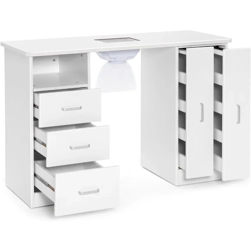 Manicure Table, Nail Table, Wooden Salon Spa Nail Table Station w/Cabinet, Drawers, Beauty Salon Equipment
Manicure Table, Nail Table, Wooden Salon Spa Nail Table Station w/Cabinet, Drawers, Beauty Salon Equipment