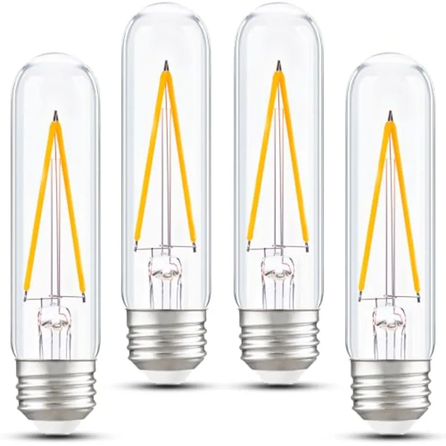 Dimmable E26 T30 T10 LED Bulb Long Tube Light Bulb 4W 40W Equivalent,Type T Tubular Light Bulbs for Curio Cabinet, Piano, Chand
Dimmable E26 T30 T10 LED Bulb Long Tube Light Bulb 4W 40W Equivalent,Type T Tubular Light Bulbs for Curio Cabinet, Piano, Chand