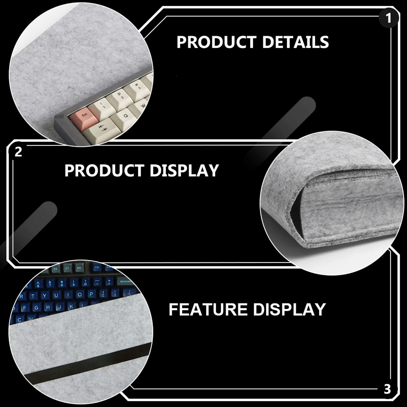 Mechanical Keyboard Storage Bag 104 Keys Wear-Resistant PU Material Keyboard Carrying Case Thickened Protector Organizer Storage
Mechanical Keyboard Storage Bag 104 Keys Wear-Resistant PU Material Keyboard Carrying Case Thickened Protector Organizer Storage