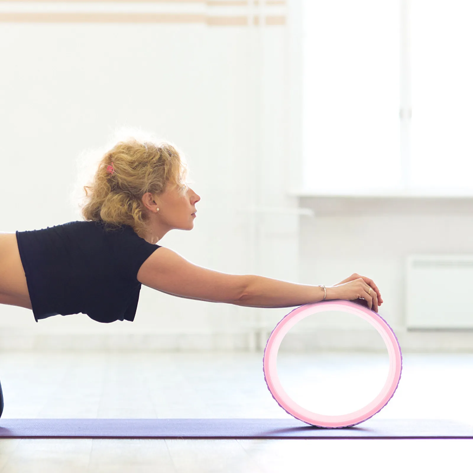1Pcs Yoga Wheel Designed for Spinal Curve Matching Fast Chest Opening Comfortable Backbend Support Yoga Training Tool Massage
1Pcs Yoga Wheel Designed for Spinal Curve Matching Fast Chest Opening Comfortable Backbend Support Yoga Training Tool Massage