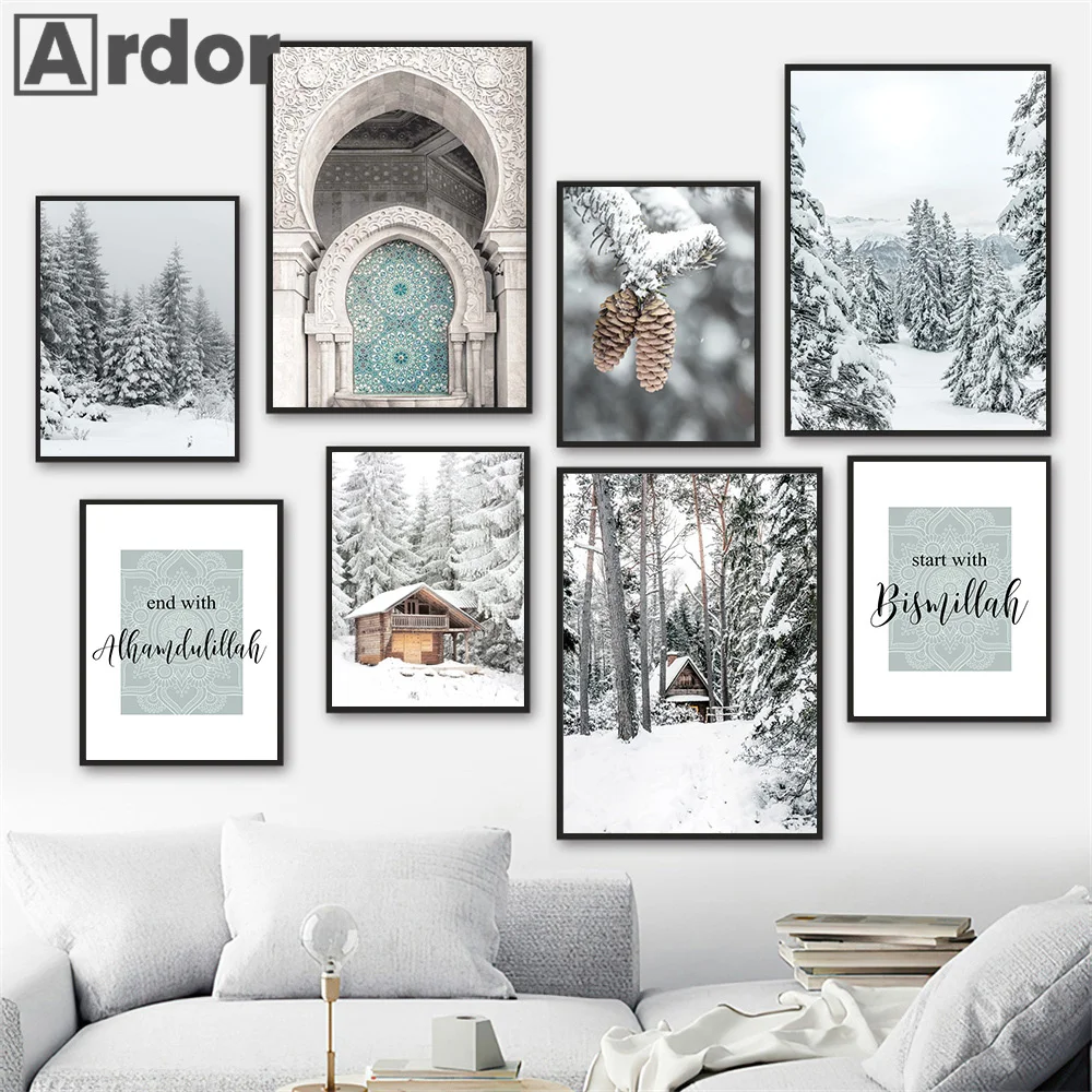 Домик в лесу, Исламская архитектура, сосна, настенная Картина на холсте, зимние снежные принты, скандинавский Декор для гостиной
Домик в лесу, Исламская архитектура, сосна, настенная Картина на холсте, зимние снежные принты, скандинавский Декор для гостиной