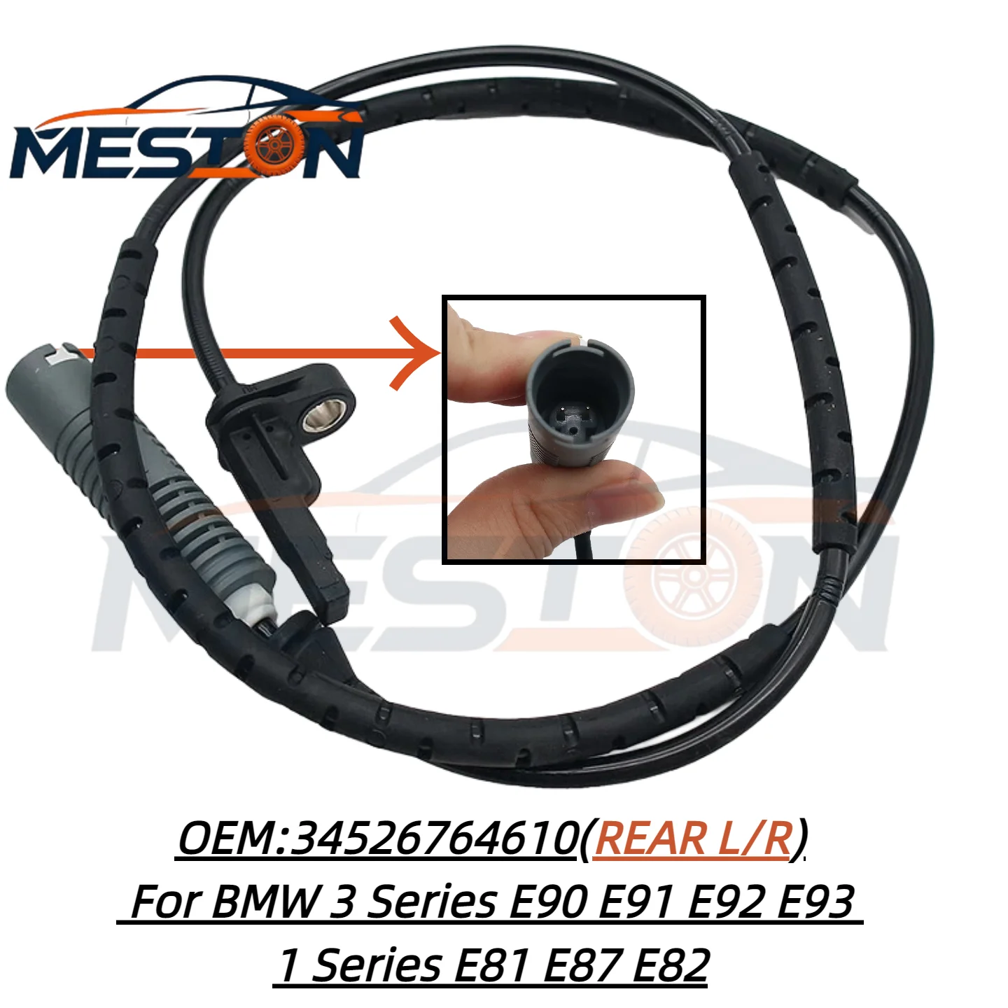 OEM 34526764610 Rear Left/Right ABS Wheel Speed Sensor For BMW E81 E82 E87 E88 E90 E91 E93 9069051001 9065404617 Car PARTS
OEM 34526764610 Rear Left/Right ABS Wheel Speed Sensor For BMW E81 E82 E87 E88 E90 E91 E93 9069051001 9065404617 Car PARTS