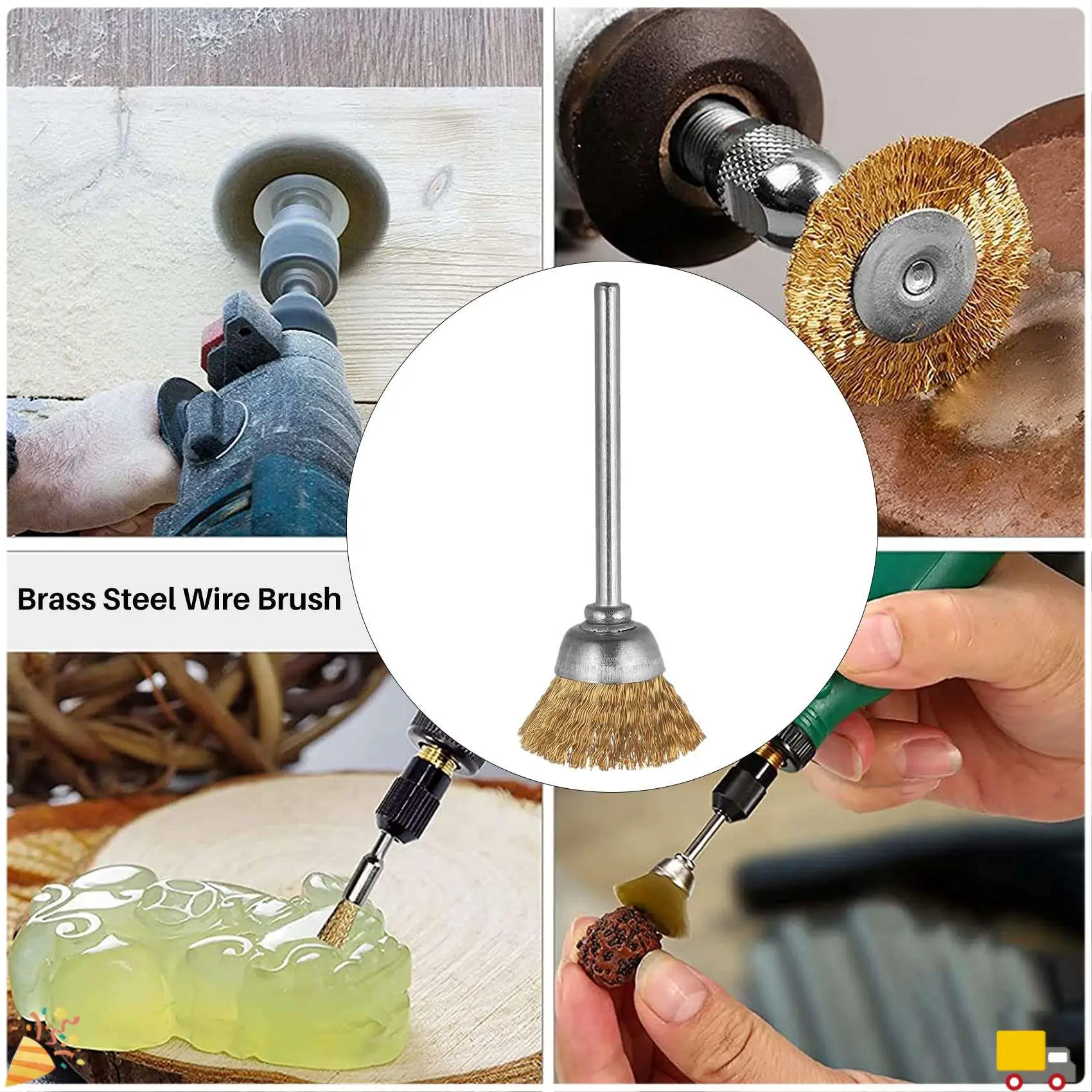 A32HOT-44 Pieces Mini Wire Brush Wheel Cup Brass Steel Wire Brush Set 1/8Inch (3Mm) Shank For Power Dremel Rotary Tools Polishin
A32HOT-44 Pieces Mini Wire Brush Wheel Cup Brass Steel Wire Brush Set 1/8Inch (3Mm) Shank For Power Dremel Rotary Tools Polishin