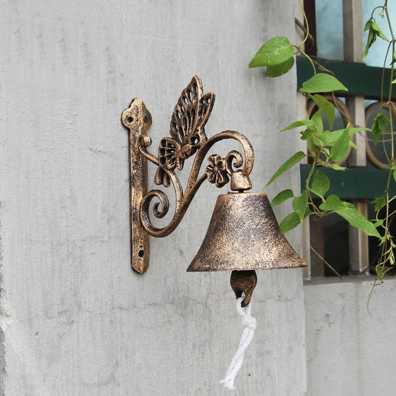 Butterfly Cast Iron Wall Bell Vintage Green Black Gold Heavy Metal Wall Mounted Hand Cranking Welcome Door Bell Wind Chimes
Butterfly Cast Iron Wall Bell Vintage Green Black Gold Heavy Metal Wall Mounted Hand Cranking Welcome Door Bell Wind Chimes