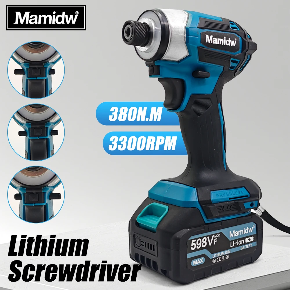 Mamidw Cordless Electric Screwdriver,360° ring shadowless light, compact and sturdy, For Makita 18v Battery PIN
Mamidw Cordless Electric Screwdriver,360° ring shadowless light, compact and sturdy, For Makita 18v Battery PIN