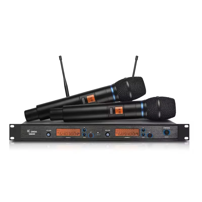VM500 Dual Channel Lightweight Professional Wireless Karaoke Microphone UHF Handheld for Conference Room Stage
VM500 Dual Channel Lightweight Professional Wireless Karaoke Microphone UHF Handheld for Conference Room Stage