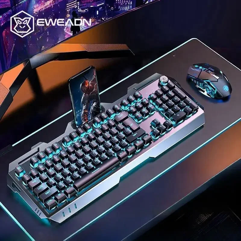 EWEADN GX810 Трехрежимная беспроводная игровая клавиатура и мышь, комбинированный синий переключатель, RGB-подсветка, полноразмерные белые колпачки для клавиш с возможностью горячей замены для ПК
EWEADN GX810 Трехрежимная беспроводная игровая клавиатура и мышь, комбинированный синий переключатель, RGB-подсветка, полноразмерные белые колпачки для клавиш с возможностью горячей замены для ПК
