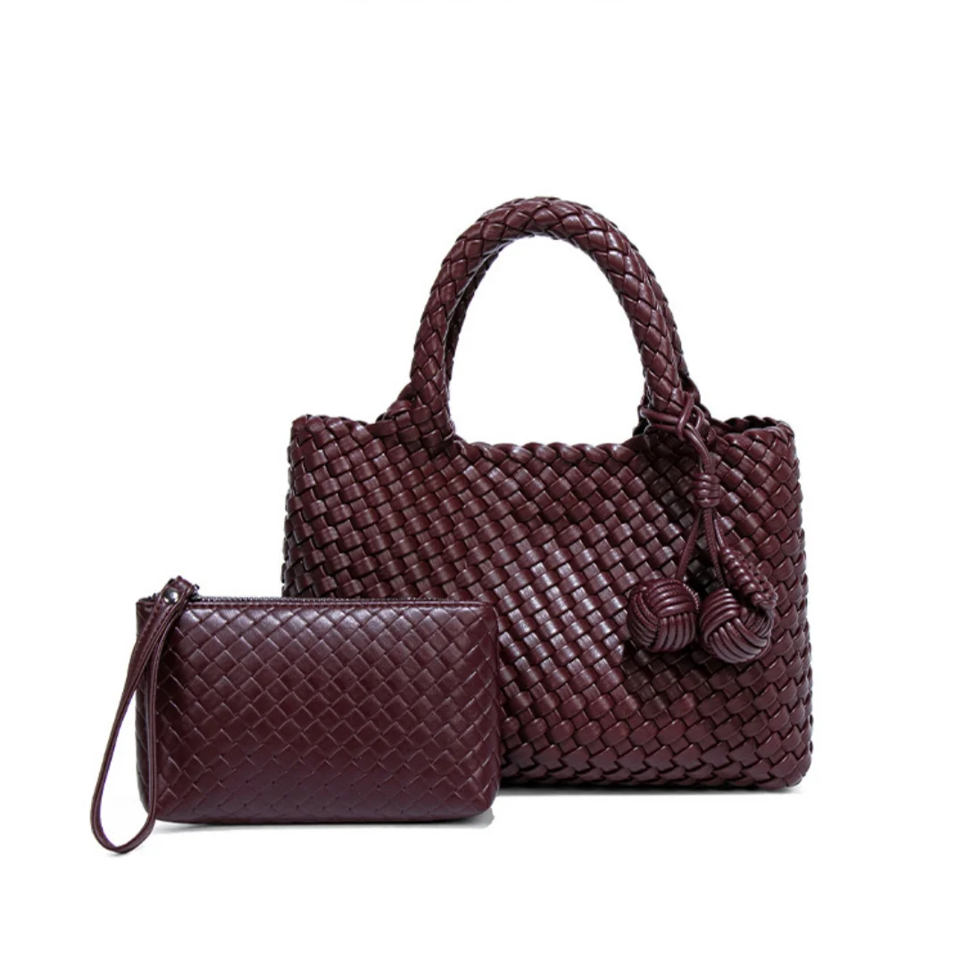 Elegant Woven Leather Basket Tote Bag Double Handle Design Ladies Luxury Shoulder Crossbody Handbag Casual Daily Purse
Elegant Woven Leather Basket Tote Bag Double Handle Design Ladies Luxury Shoulder Crossbody Handbag Casual Daily Purse