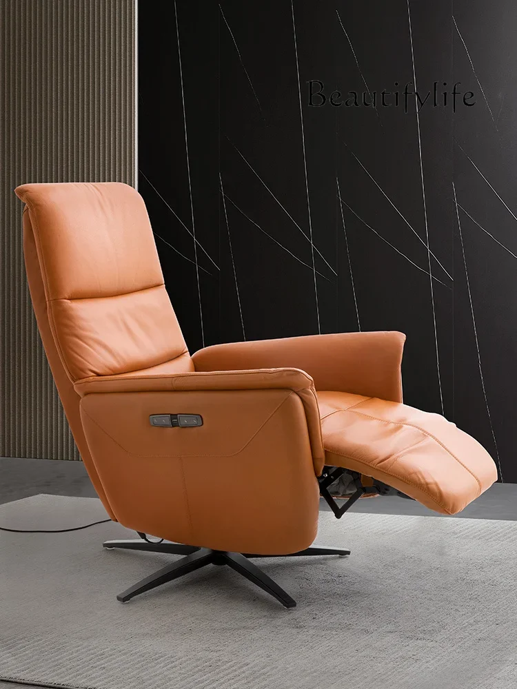 Sofa leather European light luxury electric function single small apartment furniture designer fashion
Sofa leather European light luxury electric function single small apartment furniture designer fashion