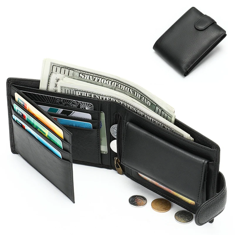 Casual Fashion Leather Wallet For Men RFID Functional Coin Purse Slim Short Pocket Wallet Real Cowskin For Mans gift purse male
Casual Fashion Leather Wallet For Men RFID Functional Coin Purse Slim Short Pocket Wallet Real Cowskin For Mans gift purse male