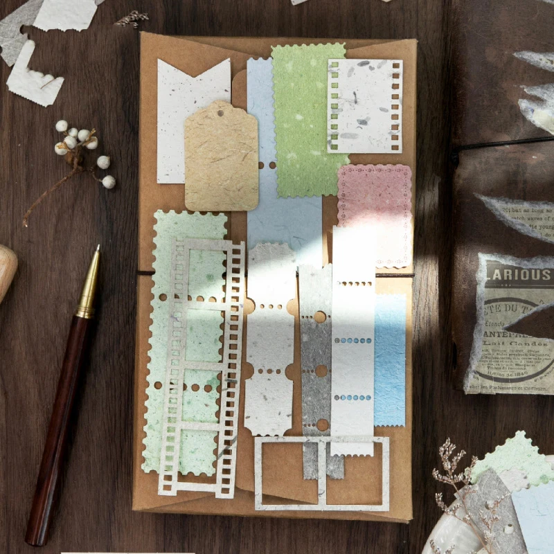 Paper Time Series Vintage Texture Label Stamp Landscape Material Paper Creative DIY Junk Journal Collage Stationery
Paper Time Series Vintage Texture Label Stamp Landscape Material Paper Creative DIY Junk Journal Collage Stationery