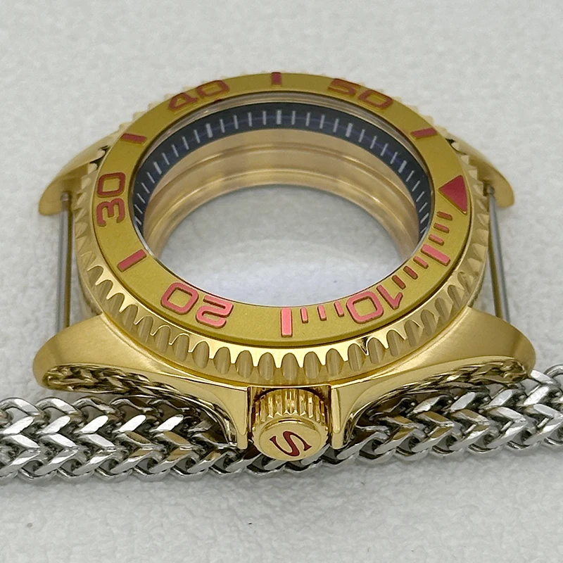 Mod 42mm SKX007 SKX009 Watch Case Gold Case Domed Sapphire Double-Layer Crystal NH35 Case Fit NH35 NH36 NH38 7S26 4R35 Movement
Mod 42mm SKX007 SKX009 Watch Case Gold Case Domed Sapphire Double-Layer Crystal NH35 Case Fit NH35 NH36 NH38 7S26 4R35 Movement