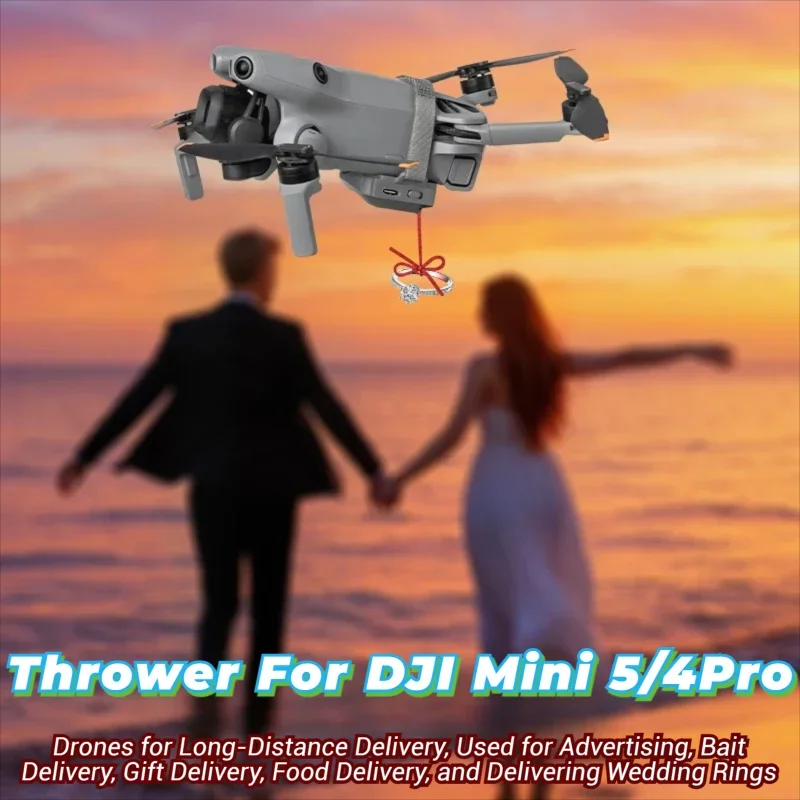 Устройство для сброса грузов/подачи приманки для дронов DJI Mini 4/5 Pro: дистанционное управление, доставка, для свадебных колец, подарков, рыбалки, морской приманки. Аксессуар для MINI5PRO.
Устройство для сброса грузов/подачи приманки для дронов DJI Mini 4/5 Pro: дистанционное управление, доставка, для свадебных колец, подарков, рыбалки, морской приманки. Аксессуар для MINI5PRO.