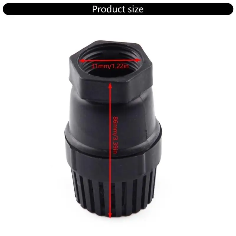 652F Water Foot Valves Water Jet Foot Valves for Irrigation Fluid Machine Low Pressure Flat Check Valves Black
652F Water Foot Valves Water Jet Foot Valves for Irrigation Fluid Machine Low Pressure Flat Check Valves Black