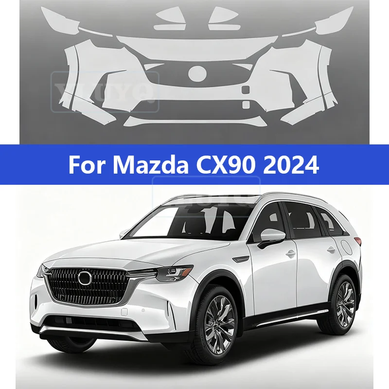 For Mazda CX90 2024 CX-90 Car Paint Protection Film Front Bumper Anti-scratch Exterior TPU PPF Transparent Repair Body Sticker
For Mazda CX90 2024 CX-90 Car Paint Protection Film Front Bumper Anti-scratch Exterior TPU PPF Transparent Repair Body Sticker