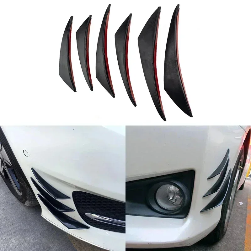 6pcs/set Universal Front Bumper Lip Decoration Diffuser Splitter Fins Body Spoiler Canards Valence Chin Car Tuning Canard
6pcs/set Universal Front Bumper Lip Decoration Diffuser Splitter Fins Body Spoiler Canards Valence Chin Car Tuning Canard