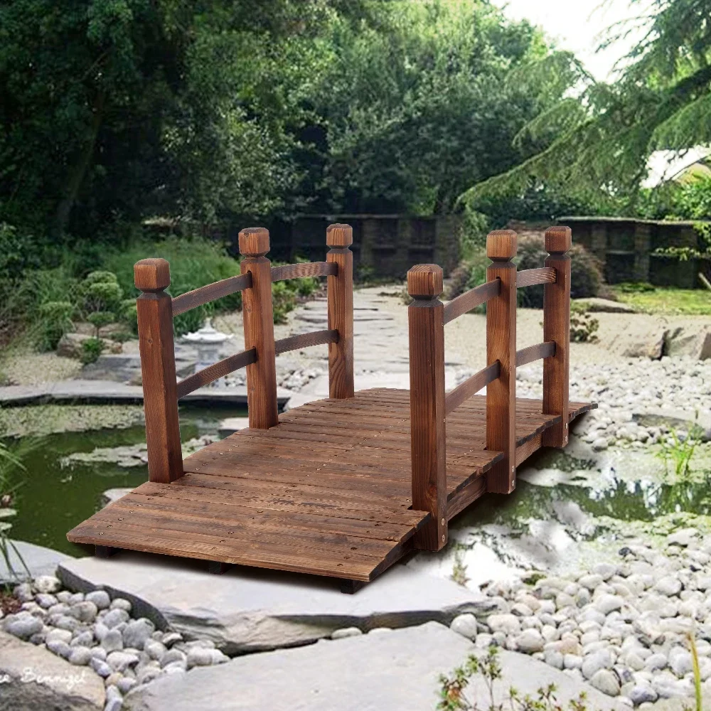Arch Bridge Small Wooden Bridge Courtyard Outdoor Anticorrosive Wood Landscape Bridge Carbonization Color
Arch Bridge Small Wooden Bridge Courtyard Outdoor Anticorrosive Wood Landscape Bridge Carbonization Color